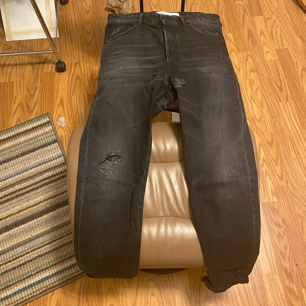 GOLDEN GOOSE RIPPED JEANS